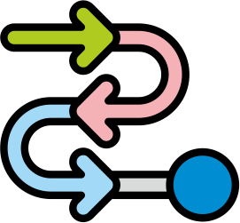 End-to-end service icon